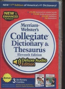 Merriam-Webster's Collegiate Dictionary & Thesaurus 11. Auflage PC MAC DVD Tools BOX - Bild 1 von 1