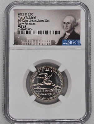 2023 D Maria Tallchief 25c NGC MS 68 American Women Quarter - Image 1 of 2