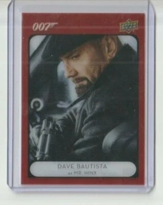 James Bond Villains and Henchmen Acetate Parallel Red Card #81 Dave Bautista  - Picture 1 of 2