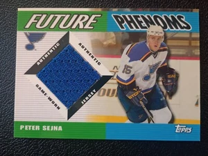 2003-04 Topps Future Phenoms Peter Sejna JERSEY Blues - Picture 1 of 2