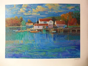 Max Hayslette "Sunrise at Dye's Inlet" Signed Serigraph Print - Picture 1 of 7