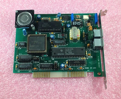 INTEL N89026 BASED 1N2401  2400Bps 8-BIT ISA INTERNAL V.22bis FAX MODEM - Image 1 of 4