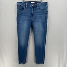 MADEWELL Womens Size 32 9” inch Mid-Rise Skinny Jeans Blue Stretch Denim