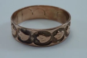14K Yellow Gold Victorian Band, size 7.75 - Picture 1 of 4