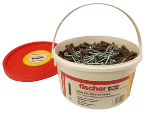 Fischer Brown Contract Plugs & Screws x 400 Tub (FTUBBROWN) - Picture 1 of 1