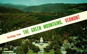 Postkarte Grüße aus den grünen Bergen, Vermont - Bild 1 von 2