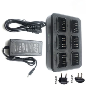 Six Way Charger for Motorola XIR P8268 P8200 P8260 DP3400 DP3600 DP4800 DEP550 - Zdjęcie 1 z 5