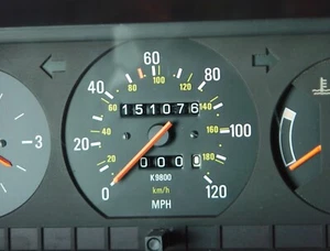 Volvo 240 Gauge Cluster K9800 For Only 1991 DL WAGON. Semi-Gloss Gauges Faces. - Picture 1 of 11