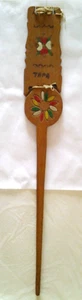 WOODEN DISTAFF SERBIA SERBIAN TRADITIONAL FOLK WOODEN DISTAFF TARA - Picture 1 of 2