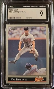 1992 Leaf - Cal Ripken #52 - Picture 1 of 3