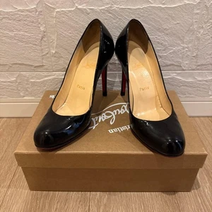 Christian Louboutin Patent Leather Heel Pumps Size:36.5/JP:23.5 131641K Authen - Picture 1 of 9