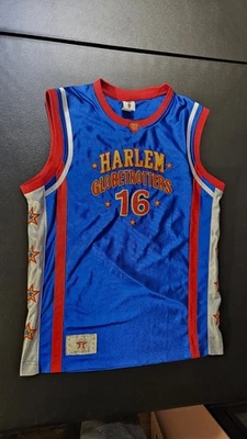 Баскетбольная футболка с нашивками Harlem Globetrotters для мальчиков L синий скутер No16 - Изображение 1 из 4
