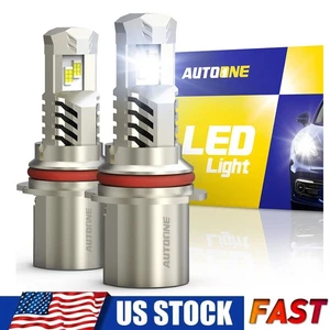 LED Headlight 9007 HB5 Hi/Low Beam 48000LM Bulbs Super Bright White Lamps Canbus - Picture 1 of 12