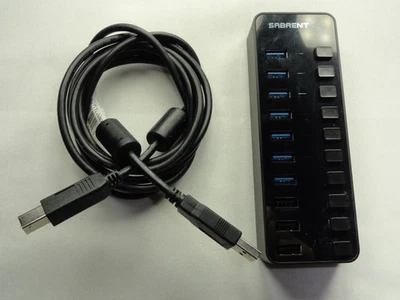 Sabrent HB-B7C3 60W 7-Port USB 3.0 Hub + 3 Smart Charging Ports with Power... - Image 1 of 4