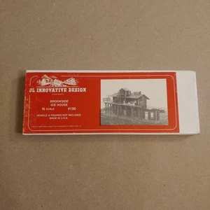JL Innovative Design N Scale Brookside Ice House #190 NEW IN OPEN BOX - Picture 1 of 2