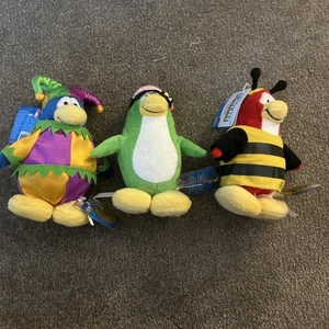 Club Penguin Plush three pack with Tag And coin - Picture 1 of 10