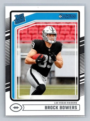 Brock Bowers 2024 Donruss #394 Rookie Las Vegas Raiders - Image 1 of 2