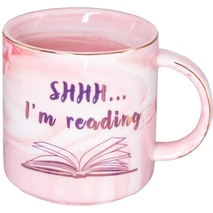 Bücherliebhaber Geschenke für Frauen - Lustige SHHH ich lese Tasse - Geburtstag Mütter D... - Bild 1 von 3