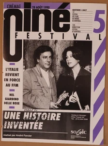 SIGNED Giancarlo Giannini Italian Actor - Montreal Film Festival Cover (LB-238) - Bild 1 von 1