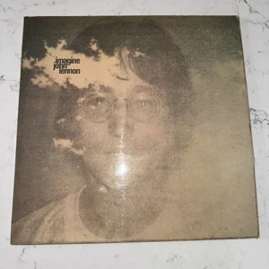 John Lennon Imagine LP UK 1973 reissue Apple Records Vinyl with poster. - Picture 1 of 7