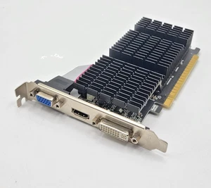 Nvidia GT710 2GB DDR3 PCIE Silent Graphics Card GPU - VGA/DVI/HDMI - Low Profile - Picture 1 of 5