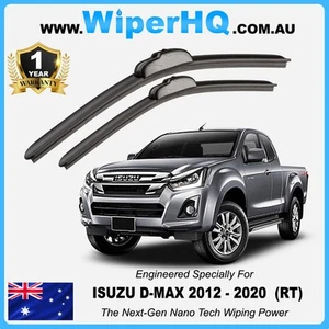 Wiper Blades for Isuzu D-MAX 2012 - 2020 Pair 22"+19" Front Windscreen Set - Picture 1 of 8