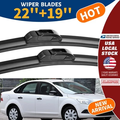 SET OF 2Pcs All Season Wiper Blades size 22"&19" For Acura RL 1996-2004 - Image 1 of 4