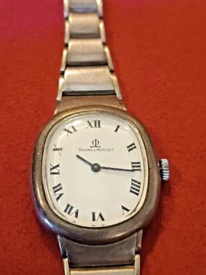 Baume & Mercier Vintage anni ’70 – Orologio da polso carica manuale – Argento 80 - Immagine 1 di 4