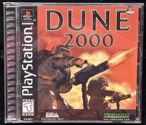 Sony PlayStation 1 Dune 2000 1999 completo con manual etiqueta negra tarjeta regular ¡Funciona! - Imagen 1 de 7