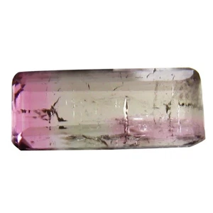Turmalina bicolor natural 1,54 ct AAA+ forma octágona de primera categoría (10 x 4 mm) - Imagen 1 de 1