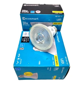 4x EcoSmart 50W Equivalent PAR20 Dimmable LED Light Bulb Bright White 2 Pack x2 - Picture 1 of 6