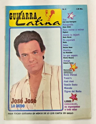 GUITARRA LATINA, JOSE JOSE, No 3, CIRCA 70'S MEXICAN MAGAZINES, CHORDS - Image 1 of 4