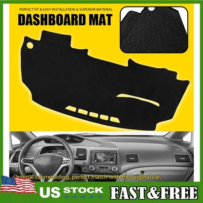 Anti-glare Dashboard Cover Protect Dash Mat Fits Honda Civic Acura CSX 2006-2011 Foto 1 de 4