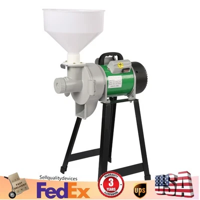 Molino eléctrico 3000 W grano maíz trigo alimentación/harina cereales máquina con embudo Foto 1 de 4