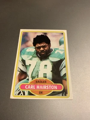 Carl Hairston 1980 Topps #92  Football Card -Eagles - Image 1 of 2