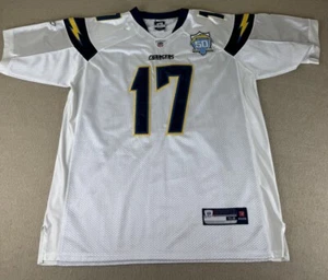 Reebok RBK 2009 Phillip Rivers #17 AFL 50th Anniversary Chargers Jersey 54 XXL - Picture 1 of 11