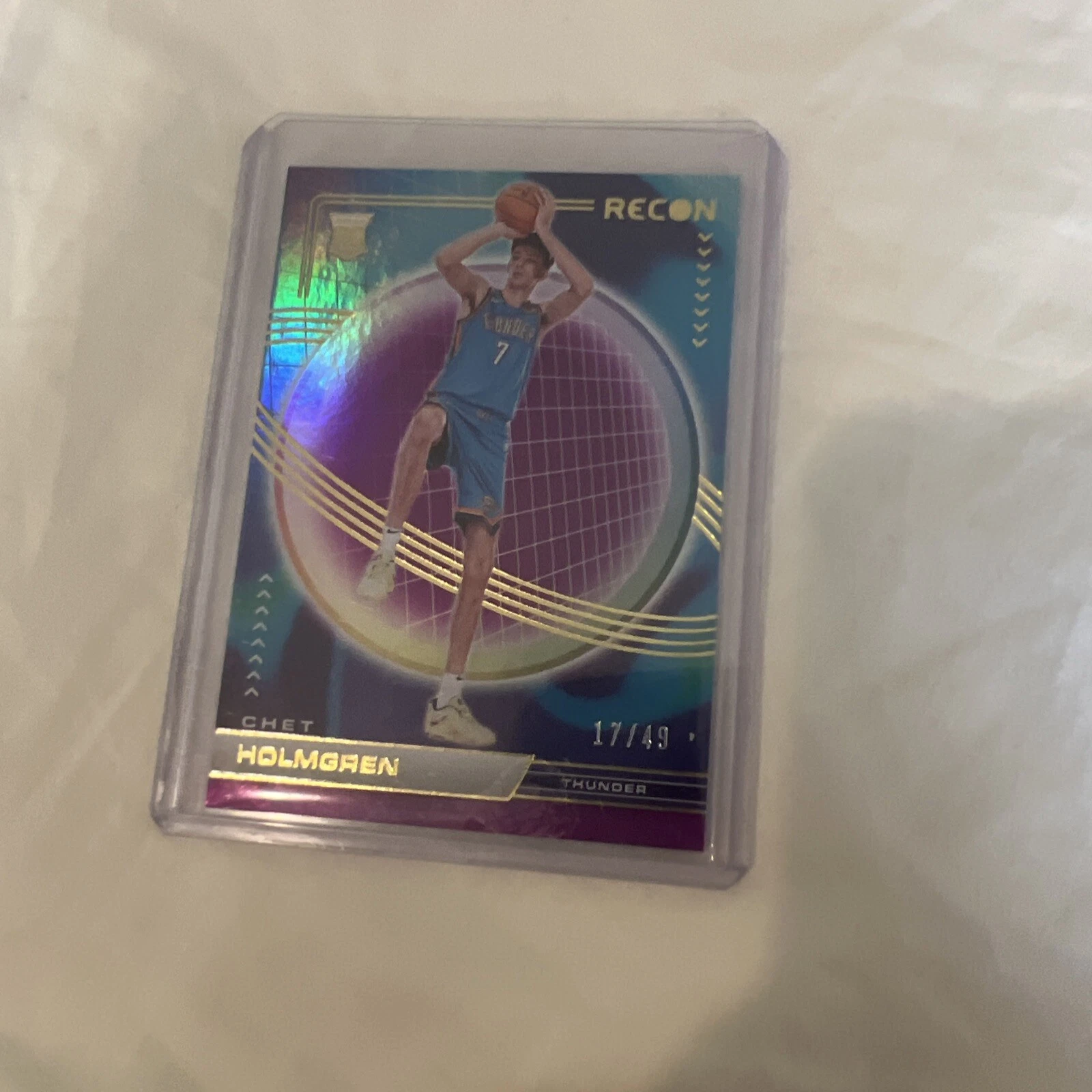2022-23 Panini Recon Basketball Chet Holmgren RC #227 Purple /49 | OKC Thunder