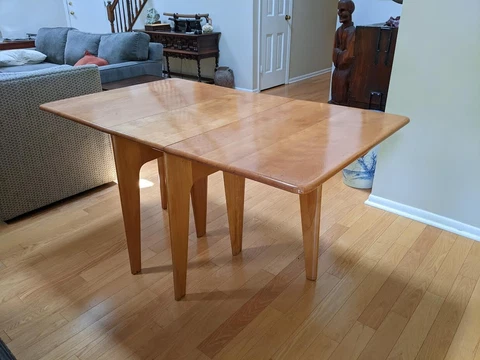 Mid-Century Modern Heywood Wakefield Folding Dining Table Cover