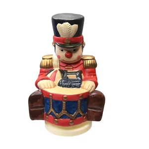 Vintage Toy Soldier Music Box Drum Ball Train "Jingle Bells" Christmas Works - Picture 1 of 15