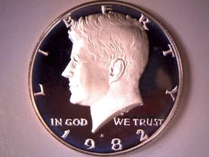 1982 S **PROOF** KENNEDY HALF DOLLAR **GRATIS VERSAND** - Bild 1 von 2