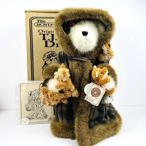 Boyds Bear Fern Woodsbeary con 5 mini animales edición limitada 2001 en caja - Imagen 1 de 19