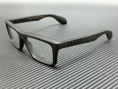GUCCI GG1573O 001 Matte Black Men's Large 55 mm Eyeglasses - Image 1 of 4