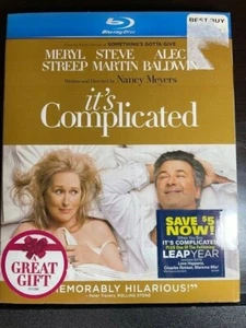It's Complicated Blu-ray 2009  Meryl Streep Alec Baldwin Steve Martin Sticker - Picture 1 of 3
