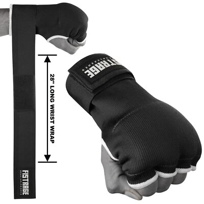 Guantes interiores envolventes de mano de boxeo FISTRAGE para perforar, vendajes soporte de muñeca MMA Foto 1 de 3