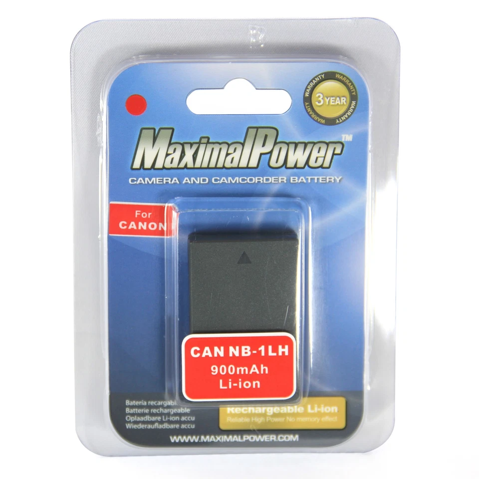 Batería de repuesto NB-1LH NB-1L para Canon Powershot S110 S230 S330 S400 S410 Foto 1 de 1