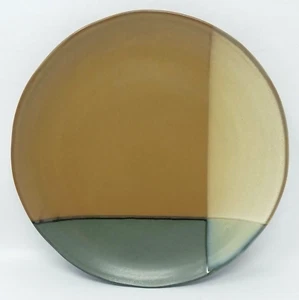 Sango Gold Dust Green Chop Serving Plate 10.5” Round Microwave Dishwasher 5040 - Picture 1 of 7