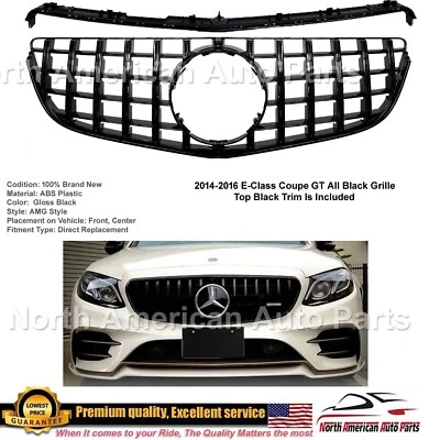 W207 Grille E 级 GT Coupe 全黑 2014 2015 2016 E350 E550 Panamericana 全新 — 第 1/4 张图片