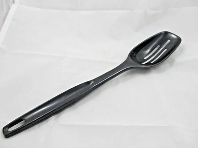 Vintage Not Used Foley Black Slotted Straining Spoon Cooking Kitchen Utensil USA - Image 1 of 4