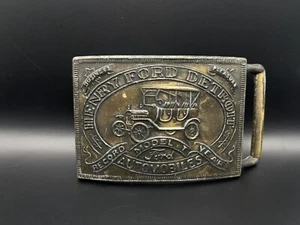Fibbia Cintura Vintage HENRY FORD DETROIT MODELLO T - Foto 1 di 8