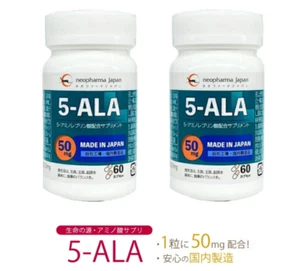 5-ALA 5-Amino Acid 50mg per Capsule 60 supplement Two 2 Pack Set Neo phama japan - Picture 1 of 10